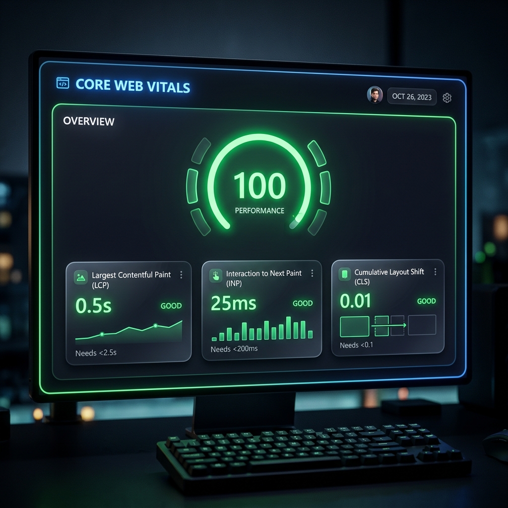 Web Vitals Dashboard Concept
